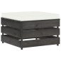 vidaXL Muebles de jardín 7 pzas con cojines madera impregnada gris vidaXL Muebles de jardín 7 pzas con cojines madera impregnada gris