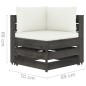 vidaXL Muebles de jardín 7 pzas con cojines madera impregnada gris vidaXL Muebles de jardín 7 pzas con cojines madera impregnada gris