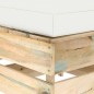 vidaXL Otomana seccional con cojín madera impregnada verde vidaXL Otomana seccional con cojín madera impregnada verde