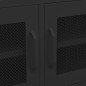vidaXL Mueble para TV de acero negro 105x35x50 cm vidaXL Mueble para TV de acero negro 105x35x50 cm
