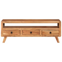 vidaXL Mueble de TV de madera maciza de acacia 110x30x40 cm 