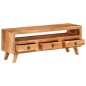 vidaXL Mueble de TV de madera maciza de acacia 110x30x40 cm vidaXL Mueble de TV de madera maciza de acacia 110x30x40 cm