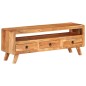 vidaXL Mueble de TV de madera maciza de acacia 110x30x40 cm vidaXL Mueble de TV de madera maciza de acacia 110x30x40 cm