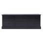 vidaXL Mueble para TV madera maciza de paulownia negro 108x30x40 cm vidaXL Mueble para TV madera maciza de paulownia negro 108x30x40 cm