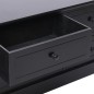 vidaXL Mueble para TV madera maciza de paulownia negro 108x30x40 cm vidaXL Mueble para TV madera maciza de paulownia negro 108x30x40 cm