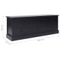 vidaXL Mueble para TV madera maciza de paulownia negro 108x30x40 cm vidaXL Mueble para TV madera maciza de paulownia negro 108x30x40 cm