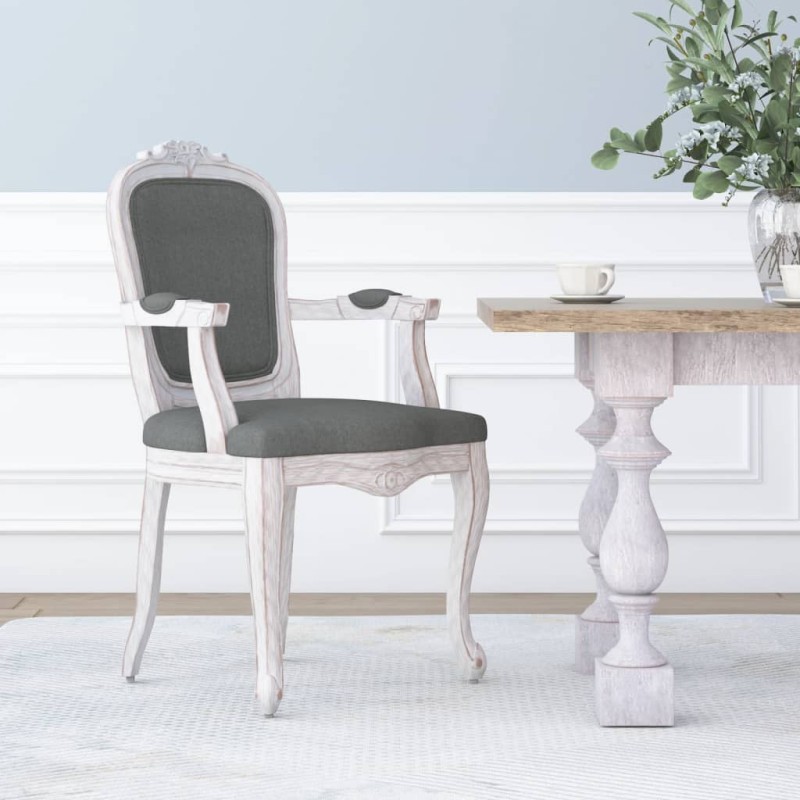 vidaXL Silla de comedor tela gris oscuro 62x59,5x100,5 cm vidaXL Silla de comedor tela gris oscuro 62x59,5x100,5 cm
