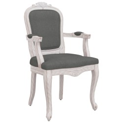 vidaXL Silla de comedor tela gris oscuro 62x59,5x100,5 cm