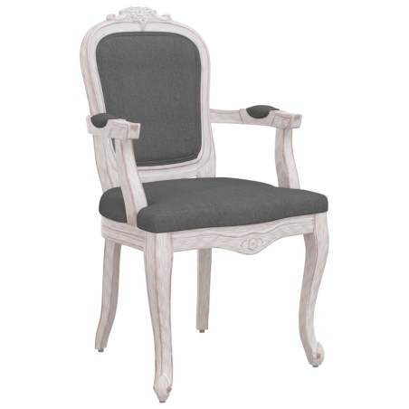 vidaXL Silla de comedor tela gris oscuro 62x59,5x100,5 cm