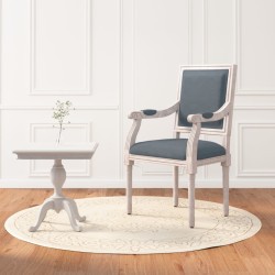 vidaXL Sillón de terciopelo gris oscuro 54x59x99 cm