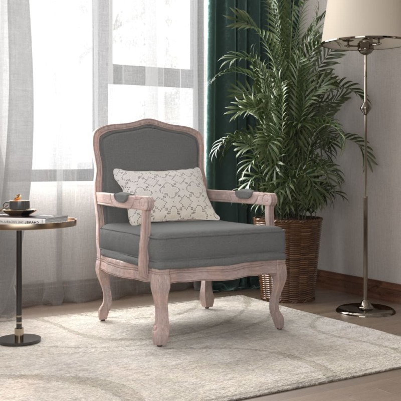 vidaXL Sillón de tela gris oscuro 64x64x90 cm vidaXL Sillón de tela gris oscuro 64x64x90 cm
