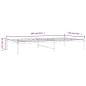 vidaXL Estructura de cama de metal negro 107x203 cm vidaXL Estructura de cama de metal negro 107x203 cm