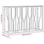 vidaXL Mesa consola de acero inoxidable y vidrio dorada 110x30x70 cm vidaXL Mesa consola de acero inoxidable y vidrio dorada 110x30x70 cm