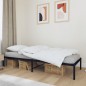 vidaXL Estructura de cama de metal negro 80x200 cm