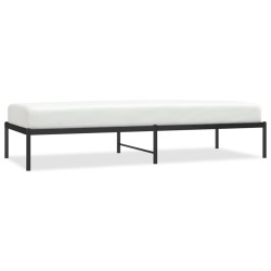 vidaXL Estructura de cama de metal negro 80x200 cm