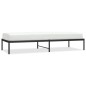 vidaXL Estructura de cama de metal negro 80x200 cm
