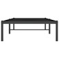 vidaXL Estructura de cama de metal negro 80x200 cm