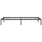 vidaXL Estructura de cama de metal negro 80x200 cm