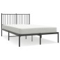 vidaXL Estructura de cama con cabecero metal negro 120x190 cm vidaXL Estructura de cama con cabecero metal negro 120x190 cm