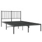 vidaXL Estructura de cama con cabecero metal negro 120x190 cm vidaXL Estructura de cama con cabecero metal negro 120x190 cm