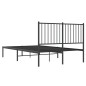 vidaXL Estructura de cama con cabecero metal negro 120x190 cm vidaXL Estructura de cama con cabecero metal negro 120x190 cm