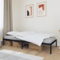 vidaXL Estructura de cama metal negro 100x190 cm