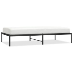 vidaXL Estructura de cama metal negro 100x190 cm