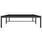 vidaXL Estructura de cama metal negro 100x190 cm