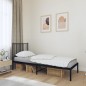 vidaXL Estructura de cama con cabecero metal negro 75x190 cm vidaXL Estructura de cama con cabecero metal negro 75x190 cm