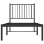 vidaXL Estructura de cama con cabecero metal negro 75x190 cm vidaXL Estructura de cama con cabecero metal negro 75x190 cm
