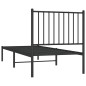 vidaXL Estructura de cama con cabecero metal negro 75x190 cm vidaXL Estructura de cama con cabecero metal negro 75x190 cm
