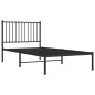 vidaXL Estructura de cama con cabecero metal negro 90x190 cm vidaXL Estructura de cama con cabecero metal negro 90x190 cm