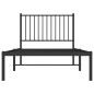vidaXL Estructura de cama con cabecero metal negro 90x190 cm vidaXL Estructura de cama con cabecero metal negro 90x190 cm