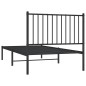 vidaXL Estructura de cama con cabecero metal negro 90x190 cm vidaXL Estructura de cama con cabecero metal negro 90x190 cm