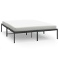 vidaXL Estructura de cama de metal negro 160x200 cm vidaXL Estructura de cama de metal negro 160x200 cm