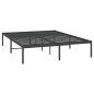vidaXL Estructura de cama de metal negro 160x200 cm vidaXL Estructura de cama de metal negro 160x200 cm