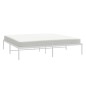 vidaXL Estructura de cama de metal blanco 183x213 cm vidaXL Estructura de cama de metal blanco 183x213 cm