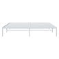 vidaXL Estructura de cama de metal blanco 183x213 cm vidaXL Estructura de cama de metal blanco 183x213 cm