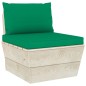 vidaXL Muebles de jardín de palets 6 piezas y cojines madera de abeto vidaXL Muebles de jardín de palets 6 piezas y cojines madera de abeto