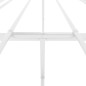 vidaXL Estructura de cama de metal blanco 183x213 cm vidaXL Estructura de cama de metal blanco 183x213 cm