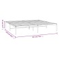 vidaXL Estructura de cama de metal blanco 183x213 cm vidaXL Estructura de cama de metal blanco 183x213 cm