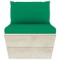 vidaXL Muebles de jardín de palets 6 piezas y cojines madera de abeto vidaXL Muebles de jardín de palets 6 piezas y cojines madera de abeto