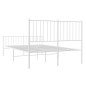 vidaXL Estructura cama metal con cabecero y estribo blanco 120x200 cm vidaXL Estructura cama metal con cabecero y estribo blanco 120x200 cm