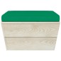 vidaXL Muebles de jardín de palets 6 piezas y cojines madera de abeto vidaXL Muebles de jardín de palets 6 piezas y cojines madera de abeto