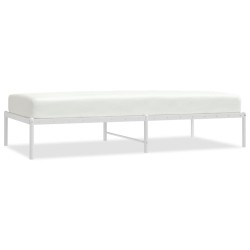 vidaXL Estructura de cama de metal blanca 90x190 cm