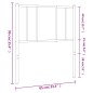 vidaXL Cabecero de metal blanco 80 cm vidaXL Cabecero de metal blanco 80 cm