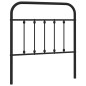 vidaXL Cabecero de metal negro 90 cm vidaXL Cabecero de metal negro 90 cm