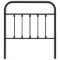 vidaXL Cabecero de metal negro 90 cm vidaXL Cabecero de metal negro 90 cm