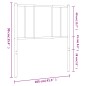 vidaXL Cabecero de metal negro 100 cm vidaXL Cabecero de metal negro 100 cm