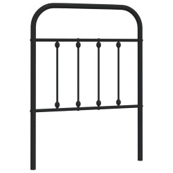 vidaXL Cabecero de metal negro 75 cm